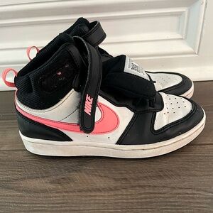 Nike Kids Sneakers Black and Pink Accents